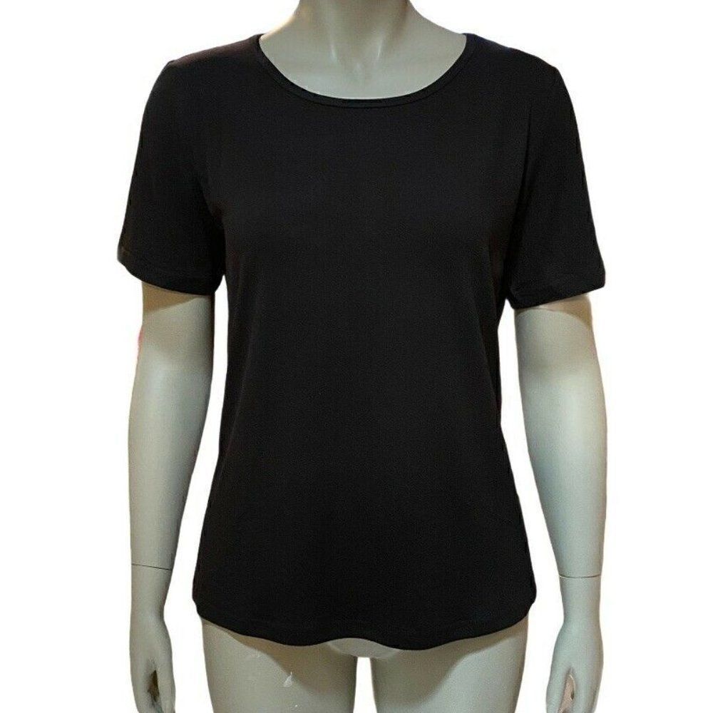 Chances R Black Basic T-Shirt Top Shirt Blouse NWT